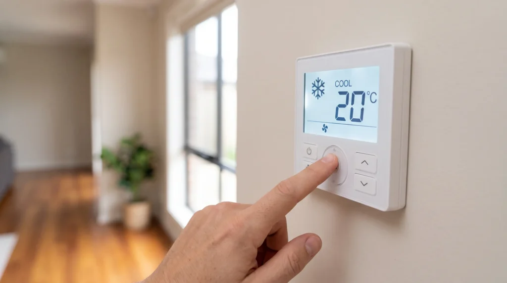 checking a split system air conditioner filter before summer